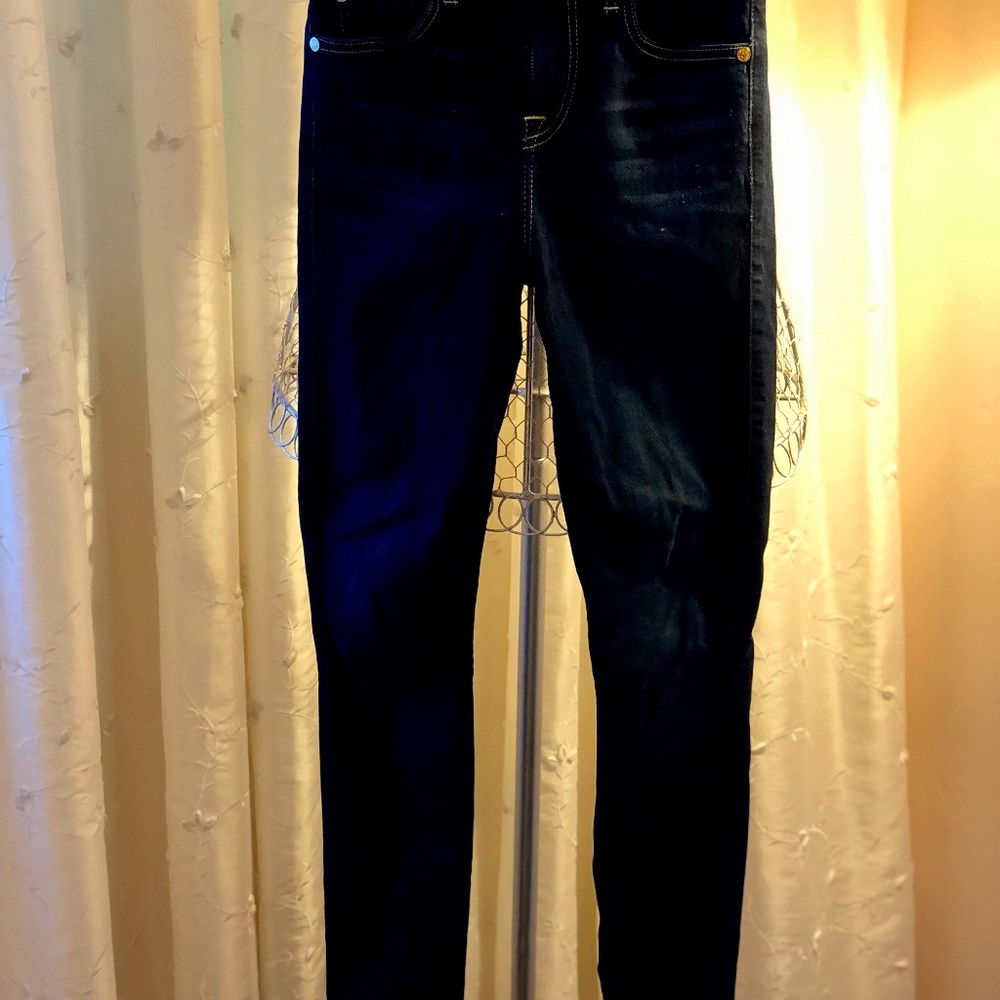 7 FOR ALL MANKIND Skinny mid rise ankle jeans